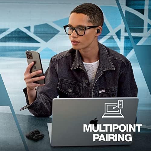 Skullcandy Mod In-Ear Wireless Earbuds, 34 Hr Battery, Microphone, Works with iPhone Android and Bluetooth Devices - Grey/Blue - Image 6