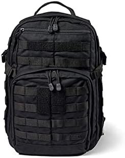 5.11 Tactical Backpack – Rush 12 2.0 – Military Molle Pack, CCW and Laptop Compartment, 24 Liter, Small, Style 56561, Black
