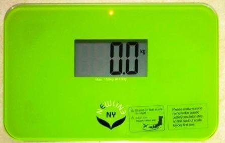 NewlineNY Auto Step On Super Mini Travel Bathroom Scale, 5.25" x 8.5" SBB0638SM (Green) - Image 4