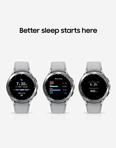SAMSUNG Galaxy Watch 4 Classic 46mm Smartwatch with ECG Monitor Tracker for Health, Fitness, Running, Sleep Cycles, GPS Fall Detection, Bluetooth, US Version, Silver - Image 4