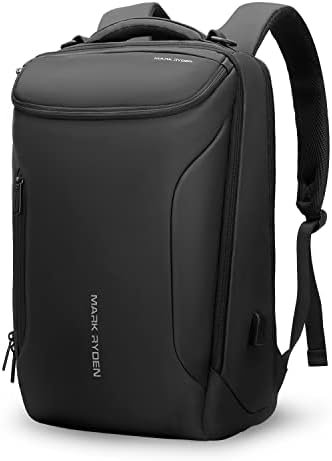 MARK RYDEN Business Backpack for Men, Waterproof High Tech Backpack with Sport Car Shape Design and USB Charging Port, Travel Laptop Backpack Fits 17.3 Inch Notebook