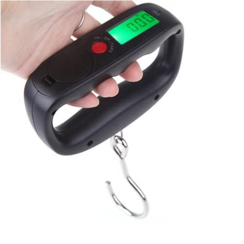 Digital Luggage Scale, 110LB/50kg LCD Backlit Electronic Hand Held Hook Hanging Mini Precise & Accurate Travel Scale, Multi Weight Conversion, Tare Function, Simple 1 Touch Operation, CR2032 Included - Image 2