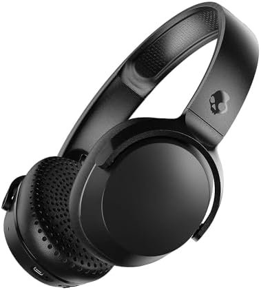 Skullcandy Riff 2 On-Ear Wireless Headphones, 34 Hr Battery, Microphone, Works with iPhone Android and Bluetooth Devices - Black