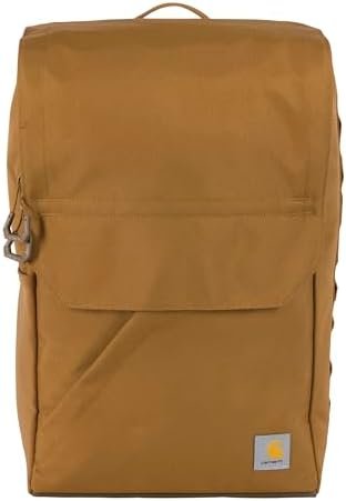 Carhartt 21L Top-Load Backpack, Water Resistant Coated Canvas Base with Laptop Sleave, Brown, One Size - Image 2