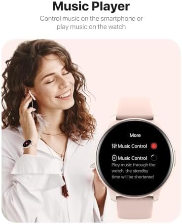 Smart Watch for Women Men Answer/Make Calls/Quick Text Reply/AI Voice, Smartwatch for Android Phones iPhone Samsung Compatible IP68 Fitness Tracker Heart Rate Blood Oxygen Sleep Monitor Circle - Image 9