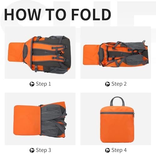 40L Hiking Backpack Lightweight Daypack Waterproof Travel Camping Backpack for Men Women Sport Packable - Image 5