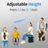 2024 XXL Retractable Portable Toilet Pro for Camping,Folding Adjustable Height Outdoor Travel Potty for Adult and Child,Hold Up to 660 Pounds Collapsible Stool - Image 2