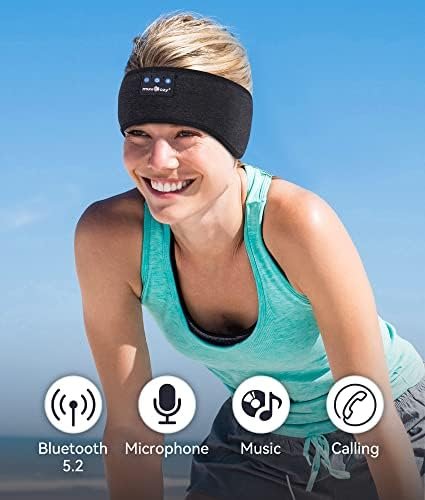 MUSICOZY Sleep Headphones Bluetooth 5.2 Headband, Sports Wireless Earphones Music Sleeping Eye Mask Earbuds with HD Stereo Speaker for Mom Women Men Teen Running Cool Gadgets Unique Gifts - Image 3