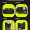 BAGSMART Gym Bags for Men Women, Foldable Travel Duffle Bag, Lightweight Weekender Duffel Bag With Shoe Compartment, Water Resistant Workout Duffle Sports Bag for Travel Yoga, Black - Image 6