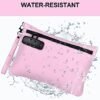 BOYISTARG PU Leather Gift Smell Proof Storage Bags with 8 Items - Waterproof Large Smell Proof Pouch with Combination Lock - Travel Storage Case for Women or Men -Pink - Image 5