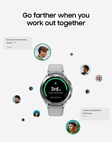 SAMSUNG Galaxy Watch 4 Classic 46mm Smartwatch with ECG Monitor Tracker for Health, Fitness, Running, Sleep Cycles, GPS Fall Detection, Bluetooth, US Version, Silver - Image 6