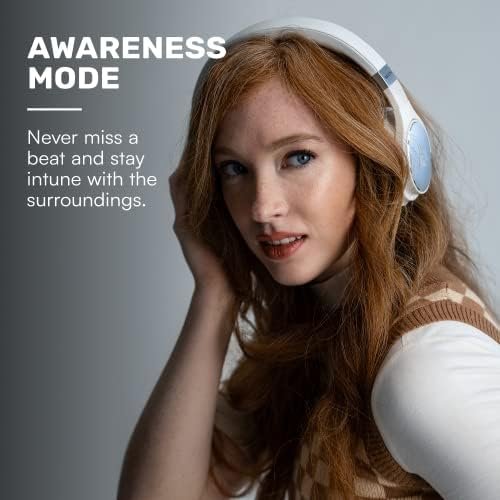 Raycon The Everyday Wireless Bluetooth Over Ear Headphones, with Active Noise Cancelling, Awareness Mode and Built in Microphone, IPX 4 Water Resistance, 38 Hours of Battery Life (Black) - Image 7