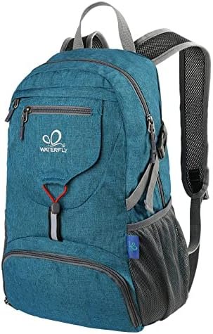 WATERFLY Small Lightweight Packable Backpack: 20l Ultra Light Foldable Travel Hiking Camping Daypack Day Pack for Man Woman