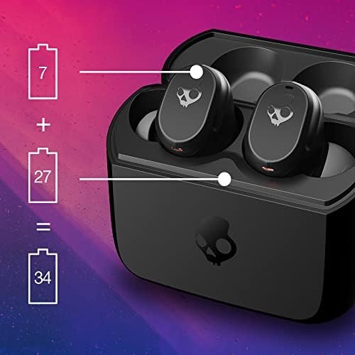 Skullcandy Mod In-Ear Wireless Earbuds, 34 Hr Battery, Microphone, Works with iPhone Android and Bluetooth Devices - Black - Image 4