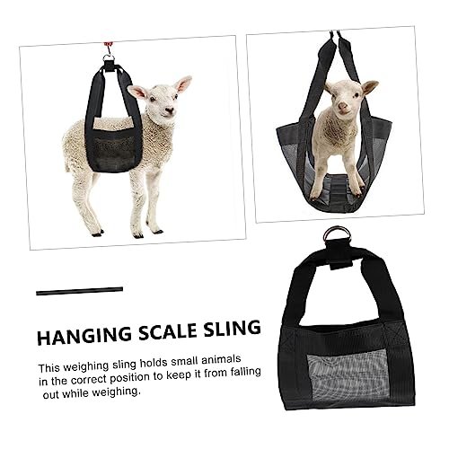 Healeved Livestock Weighing Sling Hanging Scale Sling Livestock Weight Hanging Bag Calf Sling for Lifting Calf Weighing Sling Livestock Scale Hanging Sling Nylon Animal Heavy Scale - Image 7