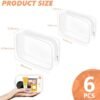 AURUZA 6 PACK Clear Toiletry Bag, TSA Approved Cosmetic Makeup Bags Set, Portable Travel Makeup Bags Zipper PVC Cosmetic Pouch Airport Airline for Travel, Bathroom - Image 2