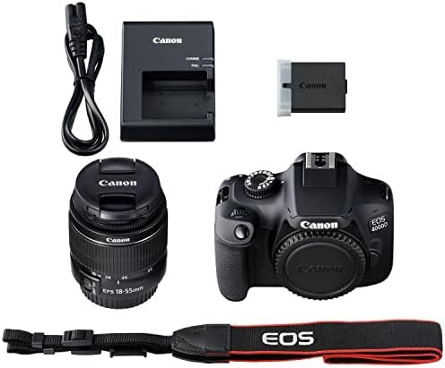 Canon EOS 4000D / Rebel T100 DSLR Camera w/EF-S 18-55mm F/3.5-5.6 Zoom Lens + 64GB Memory, Filters,Case, Tripod, Flash, and More (34pc Bundle) (Renewed) - Image 9