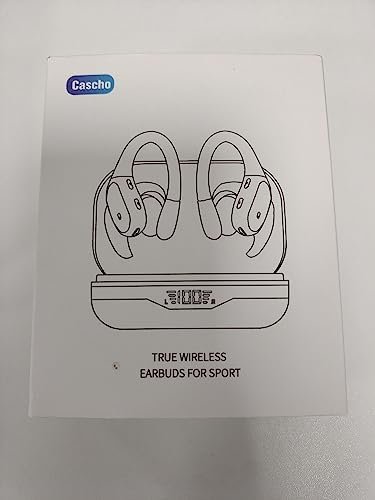 Ear buds Wireless Earbuds Bluetooth 5.3 Headphones 60hrs Playtime with Digital Display Sports Wireless Headphones with Earhook Deep Bass IPX7 Waterproof Over-Ear Earbuds for Android iOS Workout Black - Image 8