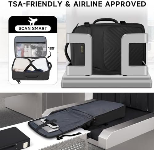 DEEGO Travel Backpack for Men Women, Airline Approved Carry on Backpack with a Toiletry Bag, Travel Essentials, College Backpack with a Anti-Theft Pocket, Gifts for Men Women, Black - Image 4