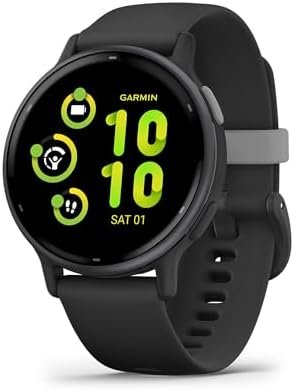 Garmin vívoactive 5, Health and Fitness GPS Smartwatch, AMOLED Display, Up to 11 Days of Battery, Black