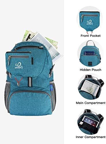WATERFLY Small Lightweight Packable Backpack: 20l Ultra Light Foldable Travel Hiking Camping Daypack Day Pack for Man Woman - Image 4