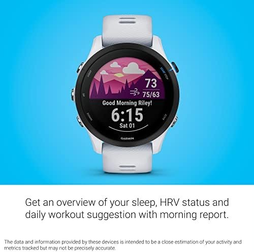 Garmin Forerunner® 255 Music, GPS Running Smartwatch with Music, Advanced Insights, Long-Lasting Battery, White - Image 4