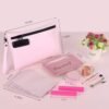 BOYISTARG PU Leather Gift Smell Proof Storage Bags with 8 Items - Waterproof Large Smell Proof Pouch with Combination Lock - Travel Storage Case for Women or Men -Pink - Image 2