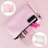 BOYISTARG PU Leather Gift Smell Proof Storage Bags with 8 Items - Waterproof Large Smell Proof Pouch with Combination Lock - Travel Storage Case for Women or Men -Pink - Image 4