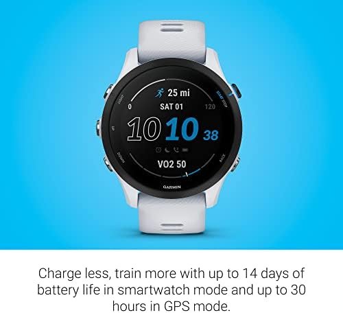 Garmin Forerunner® 255 Music, GPS Running Smartwatch with Music, Advanced Insights, Long-Lasting Battery, White - Image 3