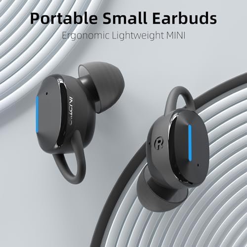 CALCINI Wireless Earbuds Bluetooth 5.3 IPX8 Waterproof Touch Control, in Ear Headphones with Charging Case, TWS Ear Buds for Phone, Android, Sport and Workout Deep Bass Microphone Earphones - Image 3