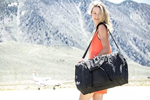 North Star Sports Flight Dual Carry 1050 Tuff Cloth Weekender, Carry On Luggage 21x14x9 Airline Approved, With Shoe Storage Tote - Image 10