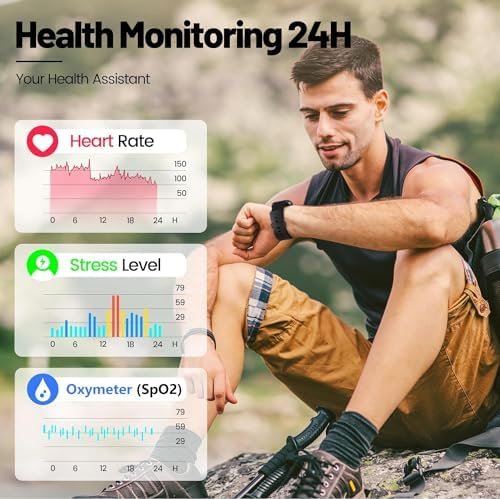 Smart Watch for Men and Women - Alexa Built-in Smartwatch with Heart Rate, Sleep and Blood Oxygen Monitor,24/7 Heart Rate Auto Image Correction, Portable Smartwatch Dynaudio Speakers - Image 4