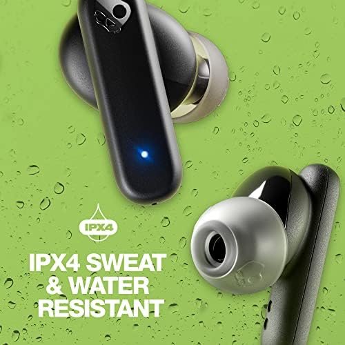 Skullcandy Smokin' Buds In-Ear Wireless Earbuds, 20 Hr Battery, 50% Renewable Plastics, Microphone, Works with iPhone Android and Bluetooth Devices - Black - Image 5