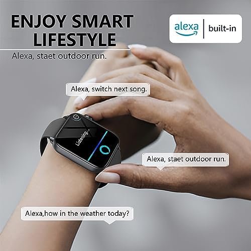 Smart Watch for Men and Women - Alexa Built-in Smartwatch with Heart Rate, Sleep and Blood Oxygen Monitor,24/7 Heart Rate Auto Image Correction, Portable Smartwatch Dynaudio Speakers - Image 2