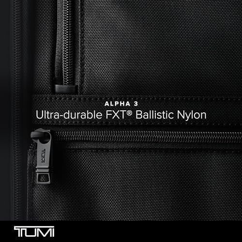 TUMI - Alpha Brief Pack - 15" Laptop Backpack with Padded Adjustable Straps - Stores Laptop, Tablet, Toiletries, Snacks, Ipad - Black - Image 6