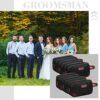 Eccliy 6 Set Groomsmen Gifts Men Toiletry Bags Men's Travel Shaving Kit Bag Bathroom Bag Water Resistant Toiletry Case for Wedding Groomsman Gift Travel Accessories (Black) - Image 6