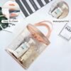 Clear Makeup Bag, Travel Toiletry Bag for Women, TSA Approved Toiletry Bag, Waterproof Clear bag Cosmetic Pouch,Transparent Makeup Organizer, Carry on Airport Airline Compliant - Image 4