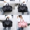 Forestfish Duffel Bags Traveling With Trolley Sleeve, Gym Bag Weekender Bags For Women, Black - Image 4