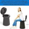 2024 XXL Retractable Portable Toilet Pro for Camping,Folding Adjustable Height Outdoor Travel Potty for Adult and Child,Hold Up to 660 Pounds Collapsible Stool - Image 7