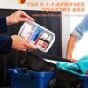AURUZA 6 PACK Clear Toiletry Bag, TSA Approved Cosmetic Makeup Bags Set, Portable Travel Makeup Bags Zipper PVC Cosmetic Pouch Airport Airline for Travel, Bathroom - Image 4