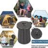 2024 XXL Retractable Portable Toilet Pro for Camping,Folding Adjustable Height Outdoor Travel Potty for Adult and Child,Hold Up to 660 Pounds Collapsible Stool - Image 5