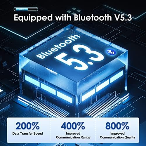 kinglucky Open Ear Clip on Earbuds Wireless Bluetooth air Conduction Headphones with mic Noise Cancelling Waterproof for Sports,Cycling,Driving,Running(Black) - Image 6