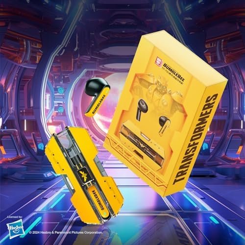 Transformers TF-T01 True Wireless Earbuds Bluetooth 5.4 Headphones, Bluetooth Earbud in Ear with HD Mic, 60H Playtime Ear Buds, IPX5 Waterproof Earphones for Android iOS Bumblebee - Image 6