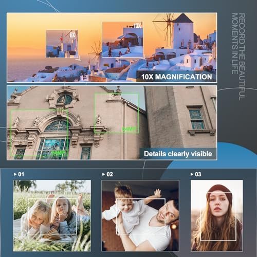 Digital Camera, 4k&64MP Cameras for Photography, Video Camera, 40X Zoom Vlogging Camera for YouTube with Flash, WiFi & HDMI Output, 32GB SD Card(Black) - Image 4