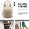 LOVEVOOK Laptop Backpack for Women 15.6 Inch Laptop Bag with USB Port, Fashion Waterproof Backpacks Teacher Nurse Stylish Travel Bags Vintage Daypacks for College Work - Image 5