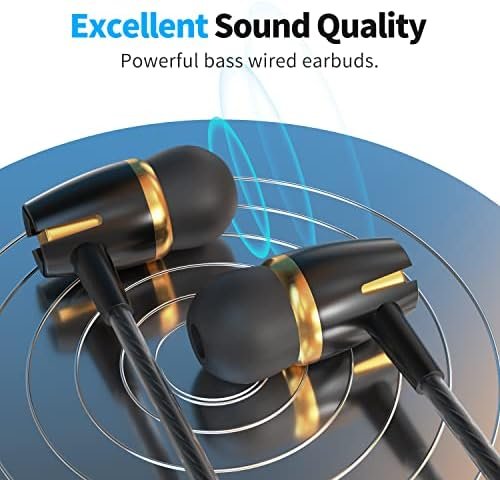 Kirababy Earbuds Wired with Microphone, 5 Pack Wired Headphones with Powerful Heavy Bass, High Definition, Earphones Wired 3.5mm Jack - Image 4