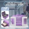 ANTERK Travel Backpack for Women, 45L Carry On Backpack for Airplanes, Hiking Waterproof Outdoor Sports Luggage Expandable Daypack Fit 17 Inch Laptop with USB Charging Port & Shoes Compartment, Purple - Image 3