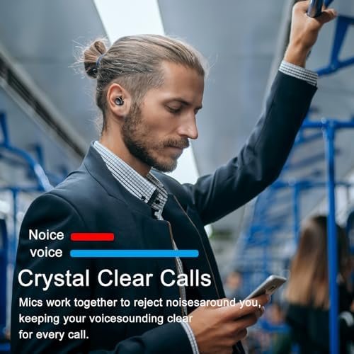 Ear Buds Wireless Bluetooth Earbuds Bluetooth 5.3 Headphones with 4 ENC Noise Cancelling Mic Powerful Bass In-Ear Earbuds with LED Display 128H IP7 Waterproof 2024 New Earphones for Ios/Android - Image 9