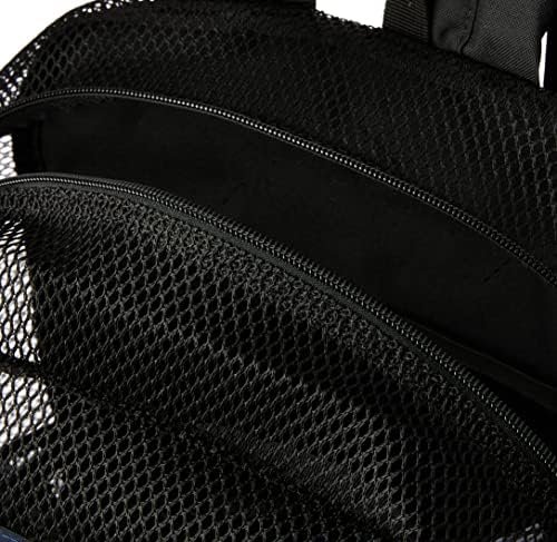JanSport Eco Mesh Backpack Black, 17” x 12.5” x 6” - Semi-Transparent Bookbag for Adults with Laptop Sleeve, Padded Back Panel - Large Backpack - Image 5