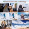 4K Digital Camera for Photography and Video, 48MP Vlogging Camera with SD Card Autofocus Anti-Shake, 3'' 180° Flip Screen Digital Camera with Flash 16X Zoom, Compact Camera for Travel (2 Batteries) - Image 4